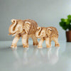 Vintage Ivory Carving Mother and Baby Elephant Figurine (2 Figurine)