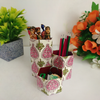 Multicolor Block Print Handmade Paper 3-in-1 Utility Box