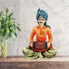 Indian Man Playing Tabla Polyresin Statue – Elegant Home Décor Showpiece