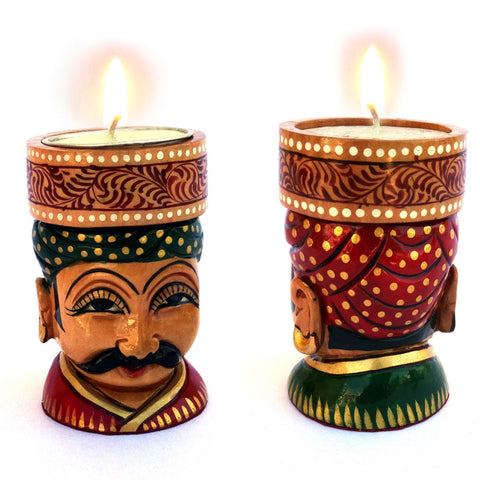 Indian Man Candle Holder