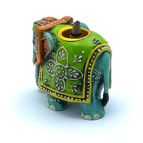 Wooden Royal Elephant Incense Burner