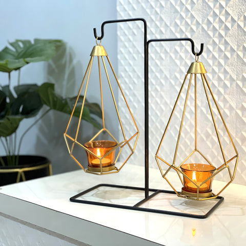 Hanging Geometric Votive Candle Holder
