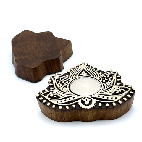 Lotus Block Tea-Light Holder