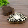 Lotus Shape Hand Block Tea-Light Holder – Premium Sheesham Wood
