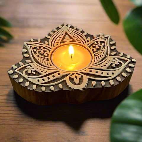 Lotus Design Candle Holder