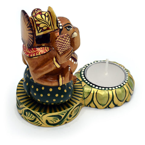 Wooden Ganesha Statue