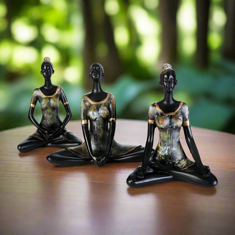yoga statue for decor
