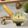 Pure Brass Sambrani Holder– Premium Dhuni Burner for Festivals & Puja (2 CUP FREE)