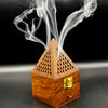 Wooden Temple Incense Cone Burner | Sheesham Wood Dhoop Holder