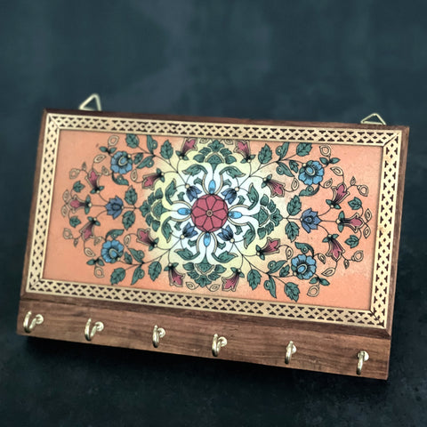Gemstone Painting Key Holder
