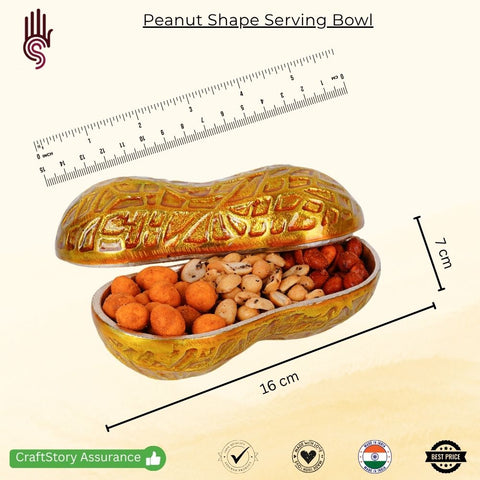 Peanut Shape Serving Bowl – Elegant & Nature-Inspired Serveware