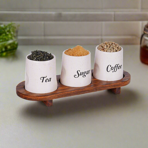 tea sugar salt container set of 3