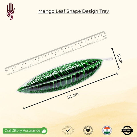Mango Leaf Shape Design Tray – Elegant Serveware & Tableware