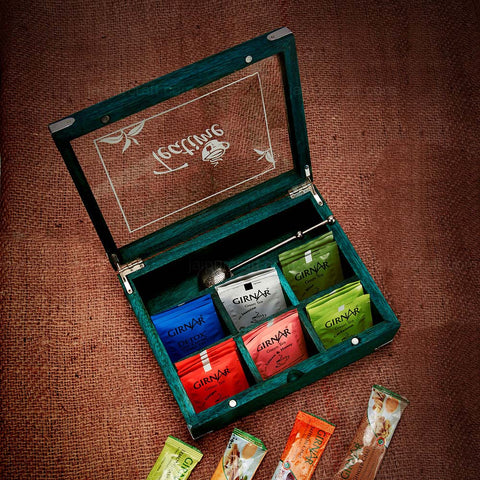 wooden tea box
