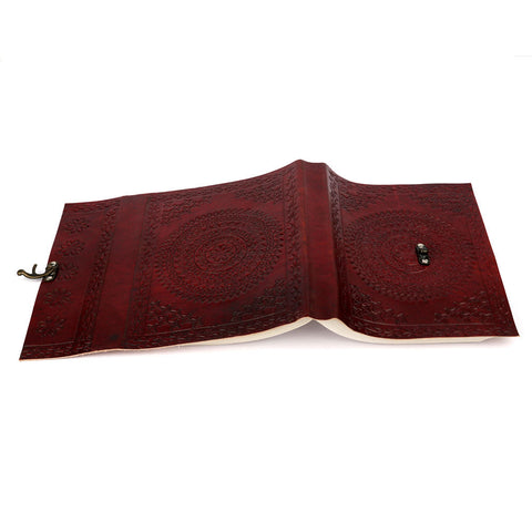 handmade leather writing journal notebook