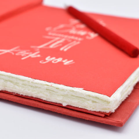 Multicolor Handmade Journal Notebook with Deckle-Edge Pages (6.5 x 8.5 Inches)