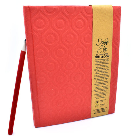 Multicolor Handmade Journal Notebook with Deckle-Edge Pages (6.5 x 8.5 Inches)