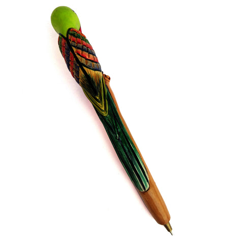 Exquisite Wooden Parrot Ballpoint Pen