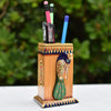 Superbly Hand Crafted Triangle Peacock Figure Pen Holder