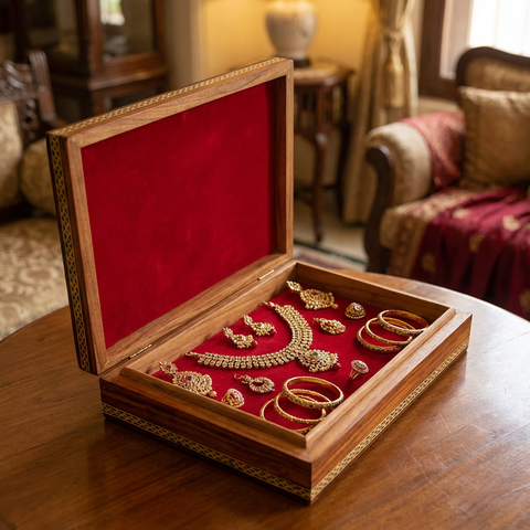 traditional indian jewelry storage box