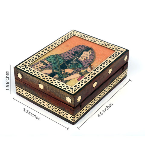 decorative wooden jewelry box for women