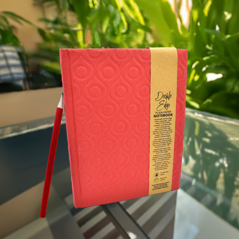 Multicolor Handmade Journal Notebook with Deckle-Edge Pages (6.5 x 8.5 Inches)